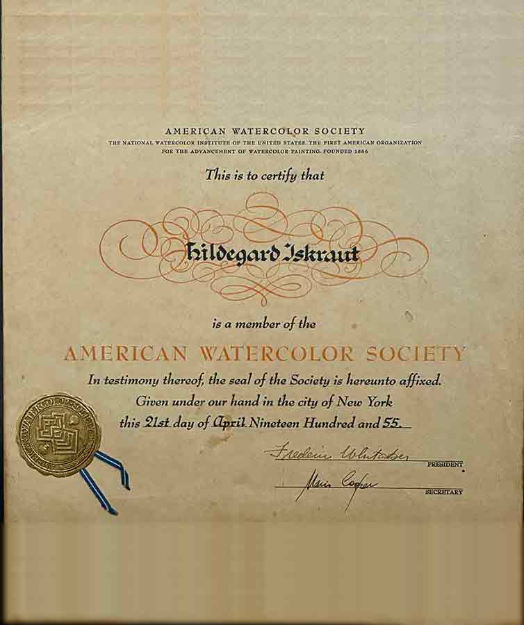 American Watercolor Society, NYC. American Watercolor Society, NYC.