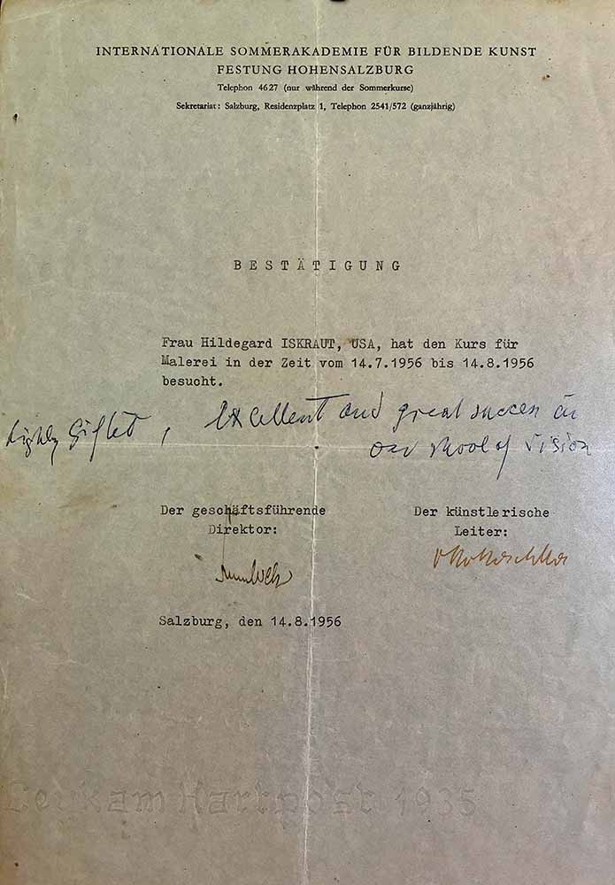 Internationale Sommerakademie „Schule des Sehens“ Internationale Sommerakademie „Schule des Sehens“ – Oskar Kokoschka